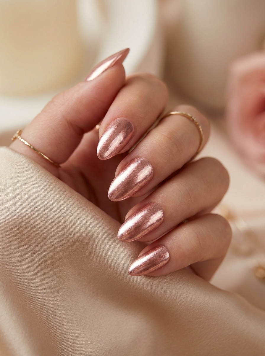 Rosé Gold Nägel